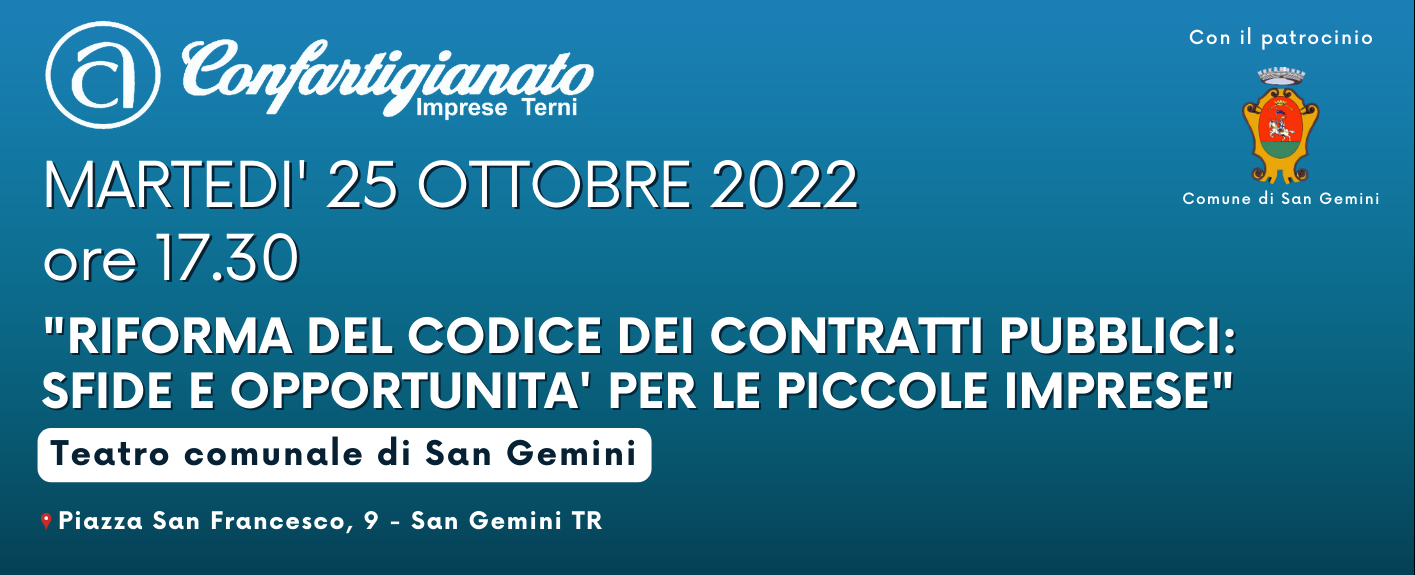 Al momento stai visualizzando “RIFORMA DEL CODICE DEI CONTRATTI PUBBLICI: SFIDE E OPPORTUNITA’ PER LE PICCOLE IMPRESE”