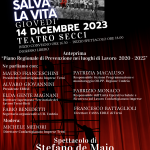 “IL TEATRO SALVA LA VITA” 14 DICEMBRE 2023 Teatro Secci