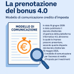 Modello di comunicazione credito d’imposta