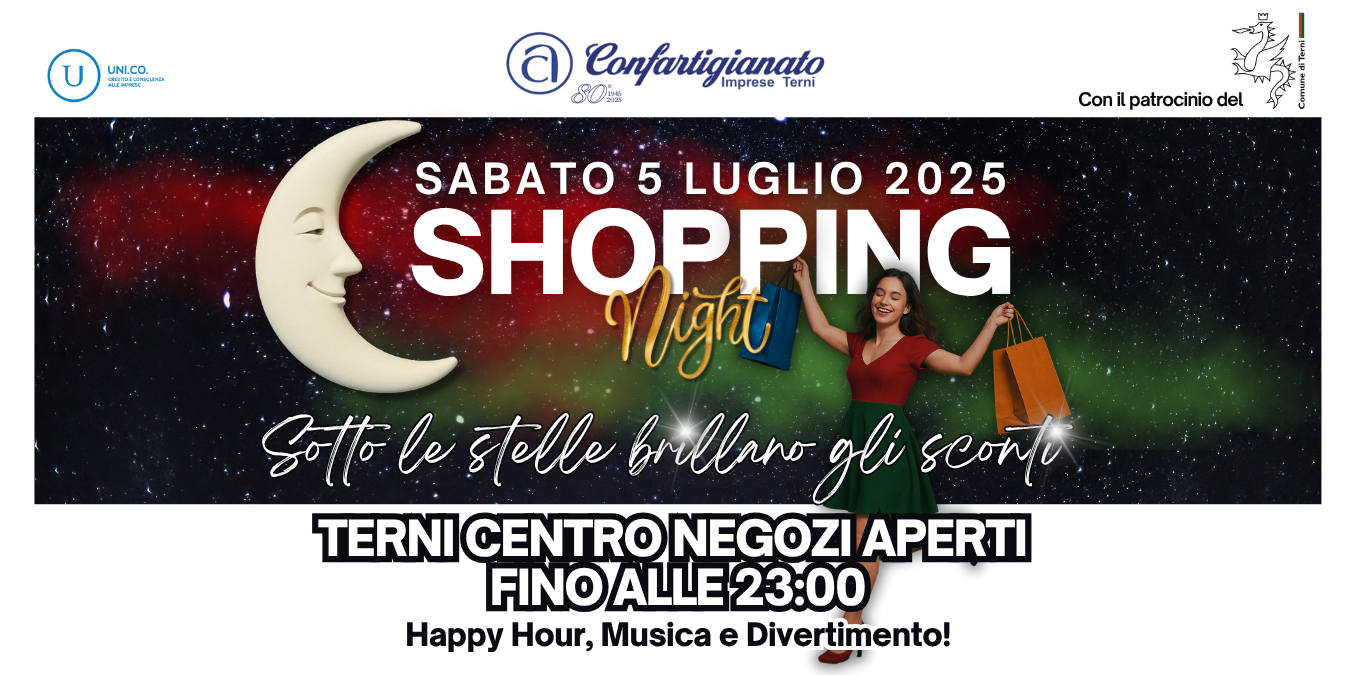 Al momento stai visualizzando LA TERNI SHOPPING NIGHT E’ UN MODELLO RIPETIBILE