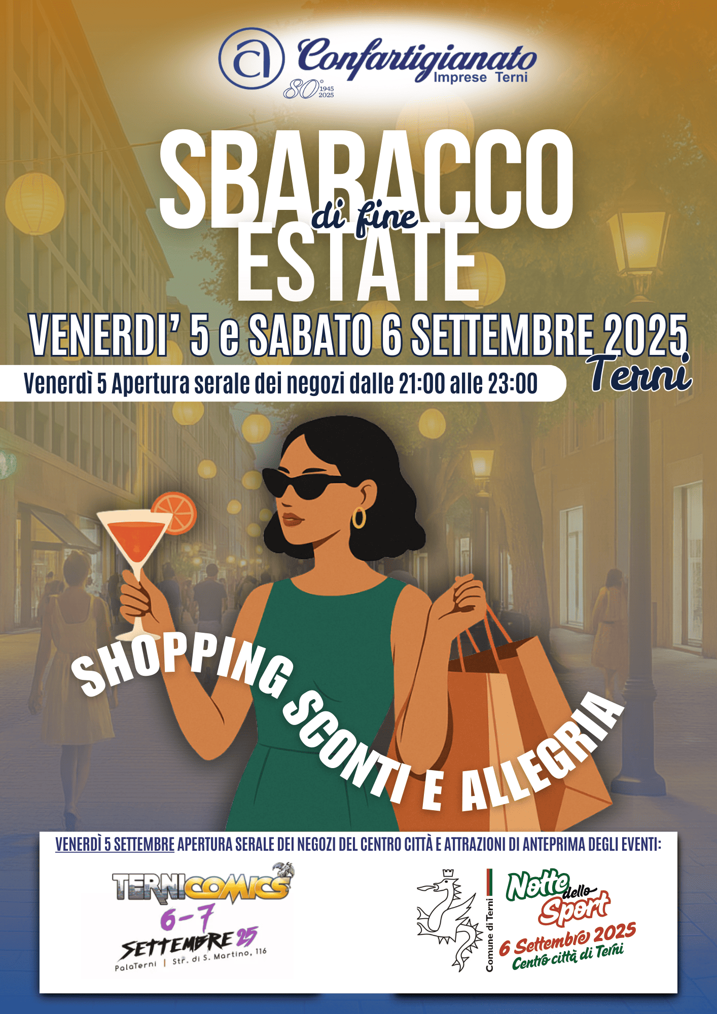 Al momento stai visualizzando SBARACCO DI FINE ESTATE IN COLLABORAZIONE CON TERNI COMICS E COMUNE DI TERNI – NOTTE DELLO SPORT – 5 E 6 SETTEMBRE DUE GIORNI DI ANIMAZIONE COORDINATA DEL CENTRO CITTA’