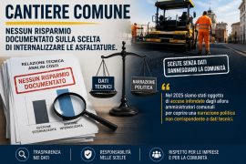 “Cantiere Comune”: Nessun risparmio documentato sulla scelta di internalizzare le asfaltature. – Confartigianato Terni: «Nel 2025 siamo stati oggetto di accuse infondate dagli allora amministratori comunali per coprire una narrazione politica non corrispondente a dati tecnici.