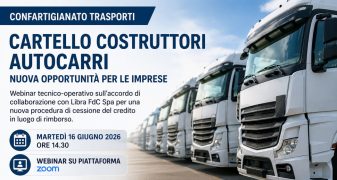 Cartello dei costruttori di autocarri: nuova opportunità per le imprese di autotrasporto