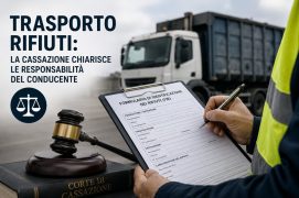 TRASPORTO RIFIUTI: RESPONSABILE ANCHE IL CONDUCENTE IN CASO DI FIR IRREGOLARE