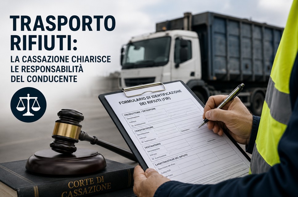Al momento stai visualizzando TRASPORTO RIFIUTI: RESPONSABILE ANCHE IL CONDUCENTE IN CASO DI FIR IRREGOLARE