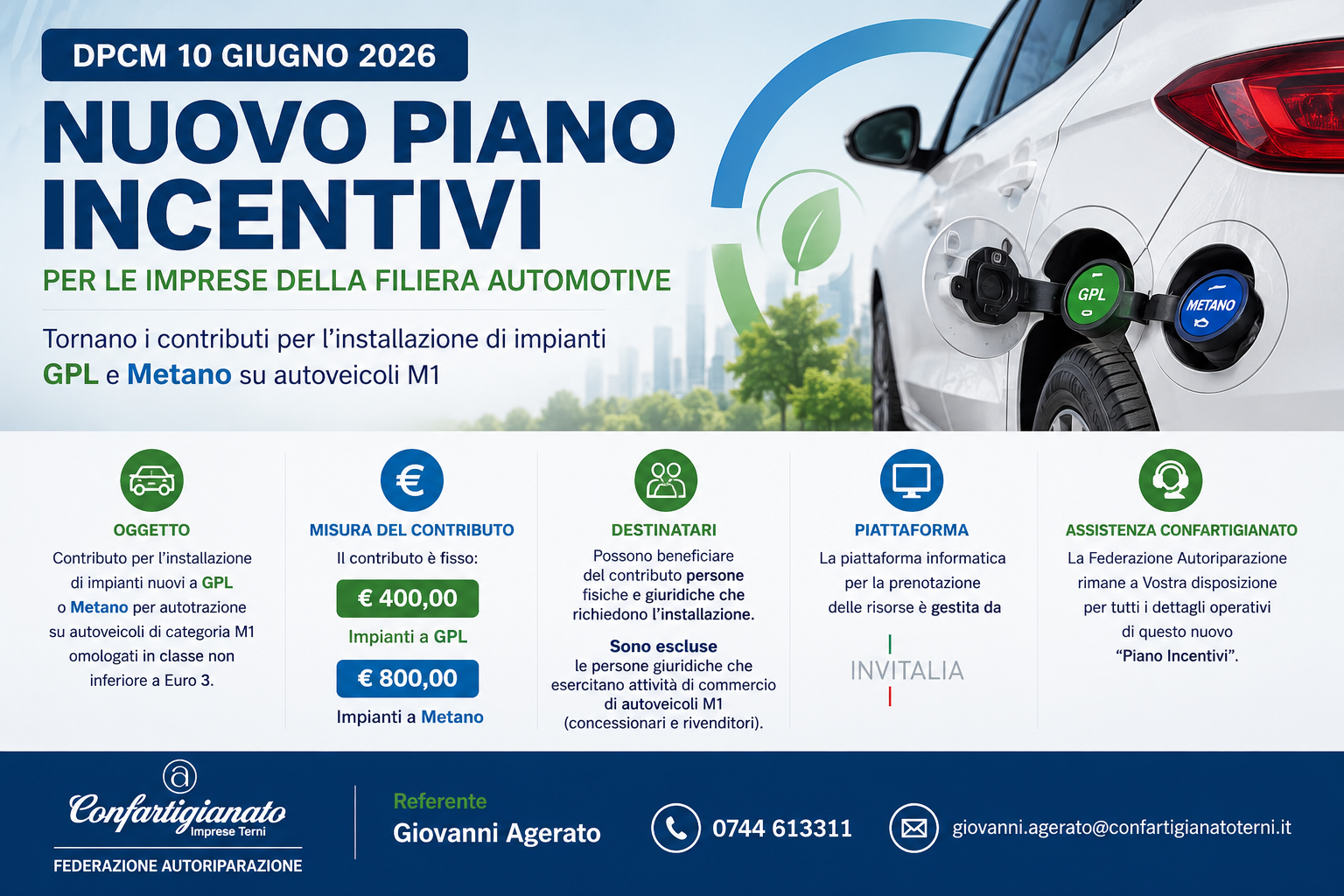 Al momento stai visualizzando Nuovi incentivi Retrofit GPL e Metano per autoveicoli M1