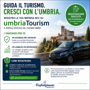 Imprese NCC: registrazione gratuita sul portale Umbria Tourism