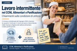 Lavoro intermittente nel CCNL Alimentari e Panificazione: chiarimenti sulle condizioni di utilizzo