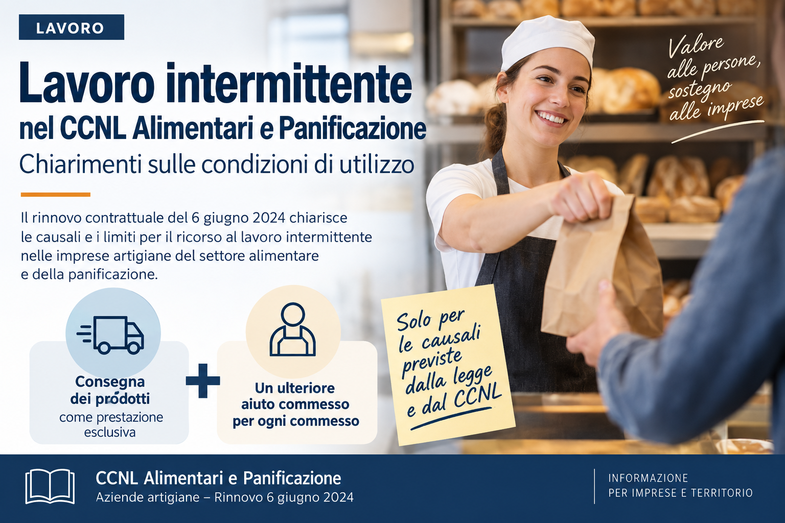 Al momento stai visualizzando Lavoro intermittente nel CCNL Alimentari e Panificazione: chiarimenti sulle condizioni di utilizzo