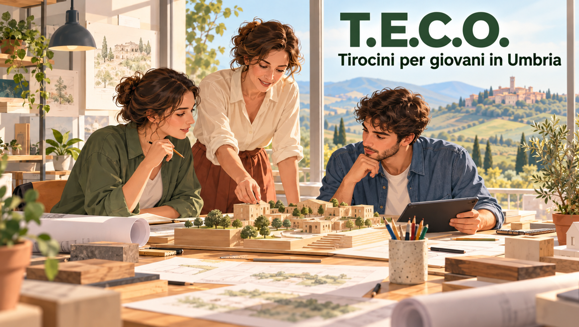 Al momento stai visualizzando T.E.C.O.: tirocini per giovani under 35 in Umbria