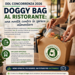 DDL Concorrenza 2026: arriva il diritto alla “doggy bag” al ristorante